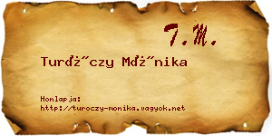 Turóczy Mónika névjegykártya